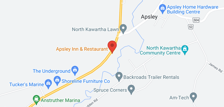 map of 10101 HIGHWAY 28 APSLEY RD